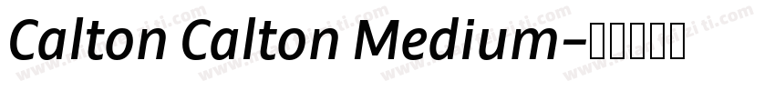 Calton Calton Medium字体转换